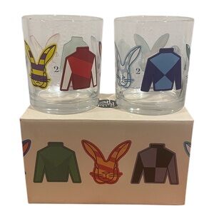 2024 Rabbit Hole Distillery Rabbit Run Rocks Glasses Whiskey Cocktails Set of 2
